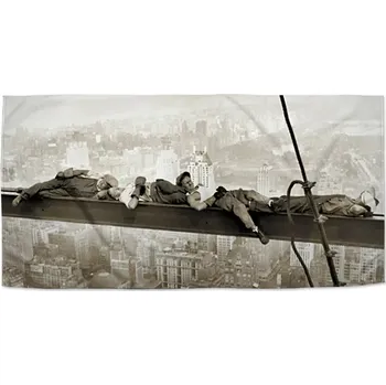 Osuška Sablio Ručník Ležící zedníci na traverze - 50x100 cm