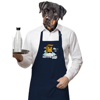 Kuchyňská zástěra Bastard Hážu to na cloud zástěra Navy