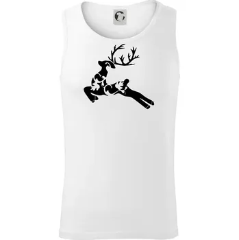 Pánské termoprádlo Laň z listů - Tílko pánské Core - 2XL ( Bílá )