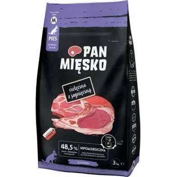 Krmivo pro psa Pan Mięsko Krmivo pro psy Telecí s jehněčím M 3kg senior