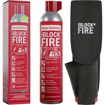 Hasicí přístroj HASICÍ SPREJ iBlockFIRE 600 PRO ABCF BIO HASICÍ PŘÍSTROJ + POUZDRO NA PÁS