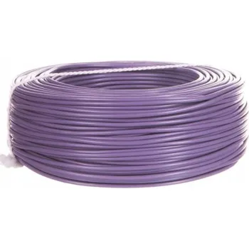 elektrický kabel Elektrický ohebný kabel LgY fialový 1 x 1,5 mm2, 100 m Elektrokabel