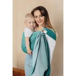 Lenny Lamb ring sling - LITTLE HERRINGBONE OBMRE GREEN - standard 1.8m