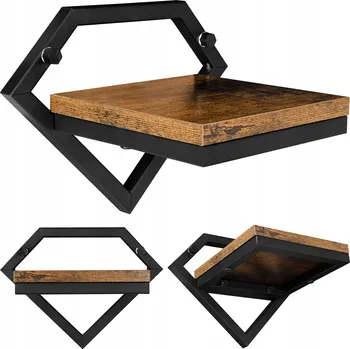 Květináč Závěsný květináč LoftInspired kovový černý na 1 květinu