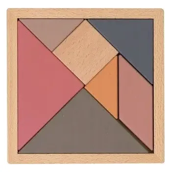 Dřevěná hračka Egmont: Dřevěná skládačka - Tangram 511149