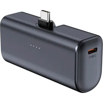 Powerbanka Cestovní powerbanka 5000 s USB C- šedá