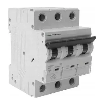 vypínač Jistič MCB 10kA 3P 63A C63A VDE Doktorvolt DV-3943