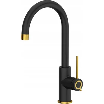 Vodovodní baterie Stojánková kuchyňská baterie Quadron JODIE SLIM Q LINE černá