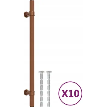 Nábytkové úchytky T v retro stylu, bronzová, 256 x 32 mm, nerezová ocel