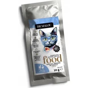 Krmivo pro kočku Kachna s jehněčím – Lyofilizované krmivo pro dospělé kočky - 10g vzorek