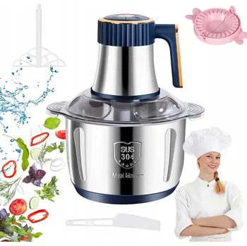 Kuchyňský robot Elektrický kuchyňský sekáček potravin 500W – 5L nerezová ocel