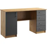 Casarredo Pracovní stůl OFFICE KIT 3 pravý dub apalačský/šedá