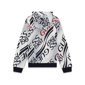 Dámská mikina Guess Mikina L6RQ00 KA6R4 Bílá Regular Fit 18Y