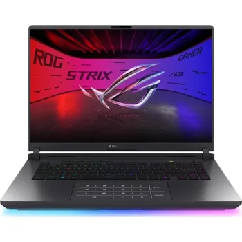 Notebook ASUS NTB ROG Strix G16 (G615LR-NEBULA006W), Ultra 9-275HX, 16" 2560 x 1600, 32GB, 1TB SSD, RTX 5070Ti, W11 Home, Gray