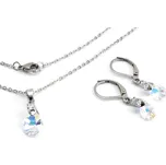 Ocelová souprava kapky Swarovski Zoela - 50 cm