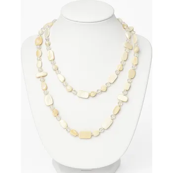 Náhrdelník Bílý perleťový náhrdelník Meinna