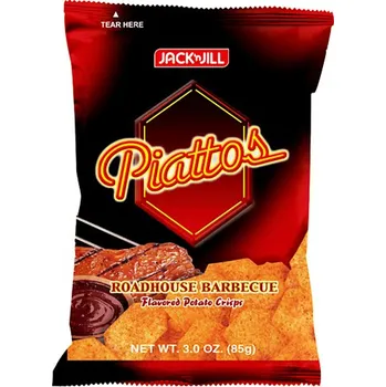 Chips Chipsy s příchutí Roadhouse Barbecue Piattos 85 g - Jack & Jill's