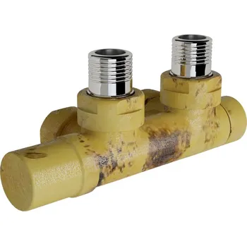 Ventil Zehnder Armatura Zehnder rohová 1/2", s ruční regulační hlavicí vlevo, Set Q, leptaná mosaz, Z-839120 Z-839120