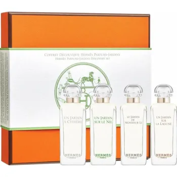 Unisex parfém Hermes HERMES SET (UN JARDIN SUR LA LAGUNE EDT/S + UN JARDIN A CYTHERE EDT/S + UN JARDIN SUR LE NIL EDT/S + LE JARDIN LE MOUNSIEUR LI EDT/S 4 X 7,5ML)