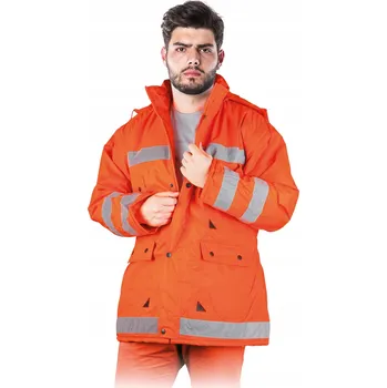 ZIMNÍ BUNDA PÁNSKÁ ORANŽOVÁ s reflexními pruhy K-ORANGE REIS XL*
