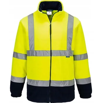 Pánská mikina EN 20471 Reflexní kontrastní Mikina fleecová třída 3, vel. 5XL, žlutá