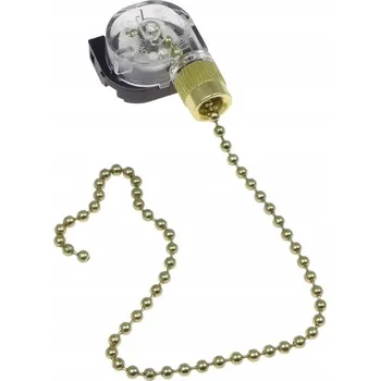 vypínač Tahový spínač řetízkový Blow 4492# zlatý 750 W