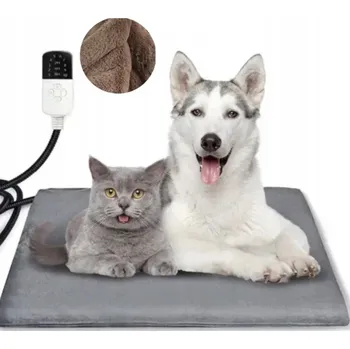 Pelíšek pro psa VYHŘÍVACÍ PODLOŽKA ELEKTRICKÁ PRO ZVÍŘATA PSY KOČKY VELKÁ S POTAHM 70x50 ggh