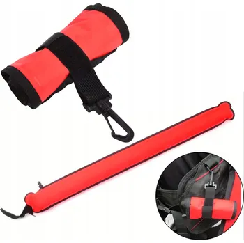 Potápěčská bóje DSMB pro bezpečnostní zastávku, 112x13 cm, červená