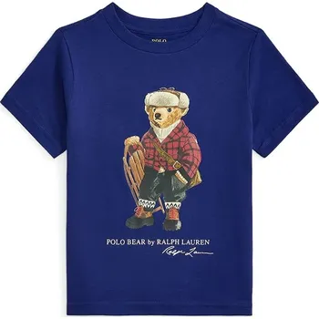 Chlapecké tričko Dětské bavlněné tričko Polo Ralph Lauren 322981260001 fialová 45X, vel. 124-134