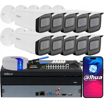 IP kamera Monitorovací sada 10x IP kamera Dahua IPC-HFW1431T-ZS-2812-S4 4Mpx