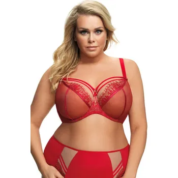 Podprsenka Dámská podprsenka 496 Paradise red - GORSENIA červená 85/J