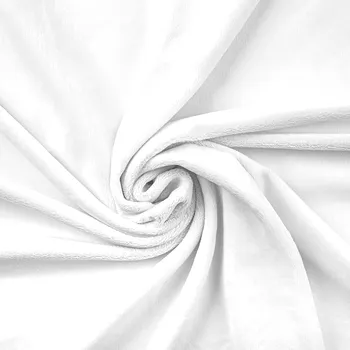 Zbytek - Látka hladké minky premium 380g bílé