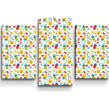 Obraz Sablio Obraz - 3-dílný Dětské obrázky - 75x50 cm