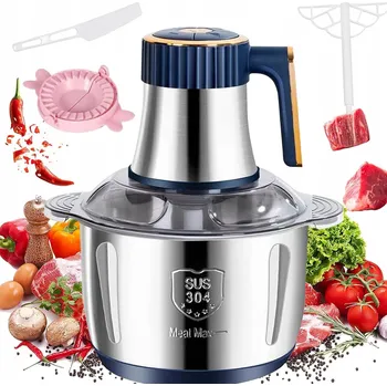 Kuchyňský robot SEKÁČEK POTRAVIN KRÁJEČ NA ZELENINY ELEKTRICKÉ MASO SEKÁČEK KUCHYŇSKÝ ROBOT 5L