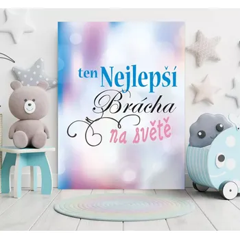 Plechová cedule Sablio Dárková cedulka Ten nejlepší brácha na světě: 30x40 cm