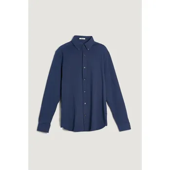 Pánská košile KOŠILE GANT REG JERSEY PIQUE STRETCH SHIRT MARINE