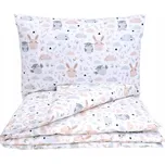 eliNeli Dětské povlečení Zajíc a sova varianta: povlak na přikrývku 100 x 135 cm + polštář