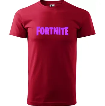 Sablio Tričko s potiskem Fortnite Pink - červené 5XL