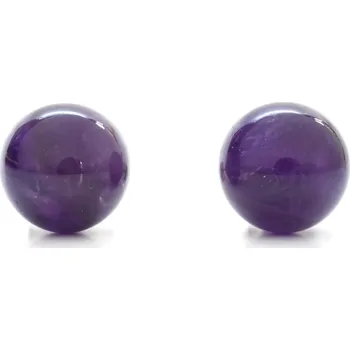 Náušnice Ocelové náušnice ametyst Paradise