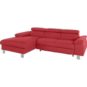 Sedací souprava Červená rozkládací sedací souprava Avis s úložným prostorem 244 x 72 x 166 90% polyester, 10% polyakryl