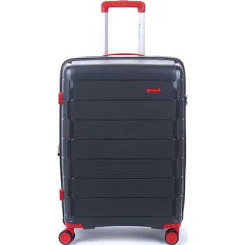 Velký skořepinový cestovní kufr s expandérem 120l Snowball 20303 antracitová