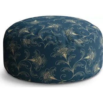 Taburet Sablio Taburet Circle Vintage ornamenty: 38x48 cm