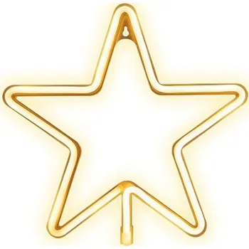 Forever Light dekorativní LED neon Vánoční hvězda bílá