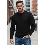 Černý pánský klasický svetr WX1991 Velikost: L