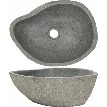 Umyvadlo Umyvadlo na desku asymetrické VidaXL 35 cm šedé