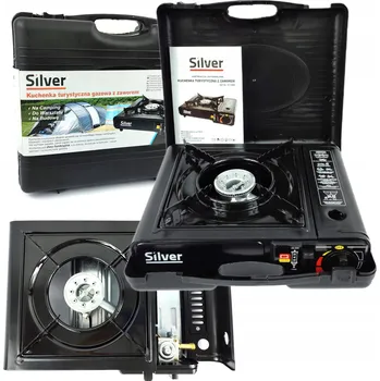 Turistický vařič Plynový vařič Silvertools 11460