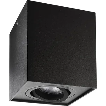 Lampička Deko-Light Stropní bodové osvětlení Bengala hranaté, černé, hliník, GU10, otočné černá 1 x 50 W - Doprava zdarma