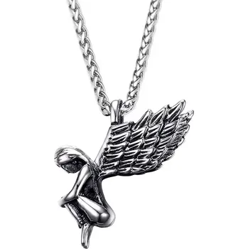 Oblečení a móda Ocelový přívěsek Anděl strážný - Model včetně řetízku 3mm/ 50 cm