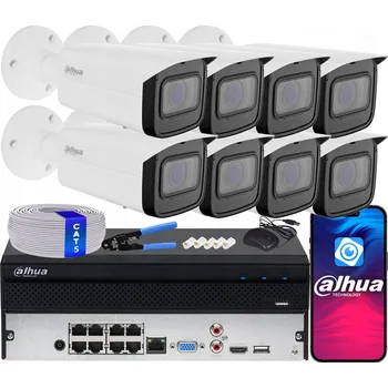 IP kamera Monitorovací sada 8x IP kamera Dahua IPC-HFW1431T-ZS-2812-S4 4Mpx