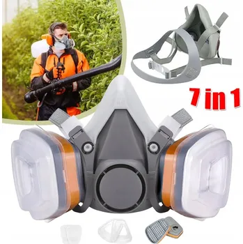 LAKÝRNICKÁ MASKA POLOMASKA OCHRANNÁ 6200 + 2 UHLÍKOVÉ FILTRY + 2 FILTRY